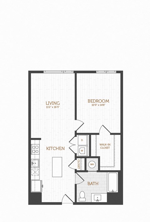 floor plan of 55 north apartments